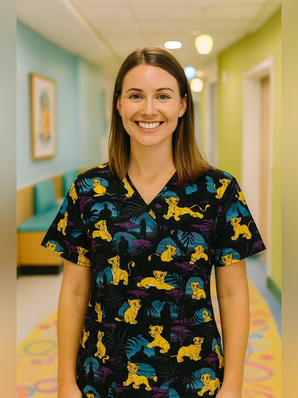 Disney The Lion King Scrub Top